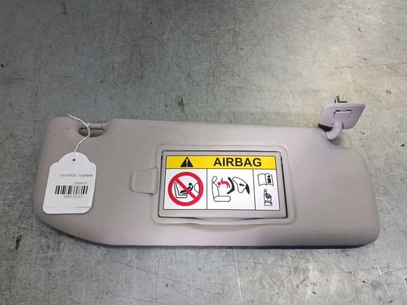 Recambio de parasol derecho para citroën c3 iii (sx) 1.2 vti 82 referencia OEM IAM   