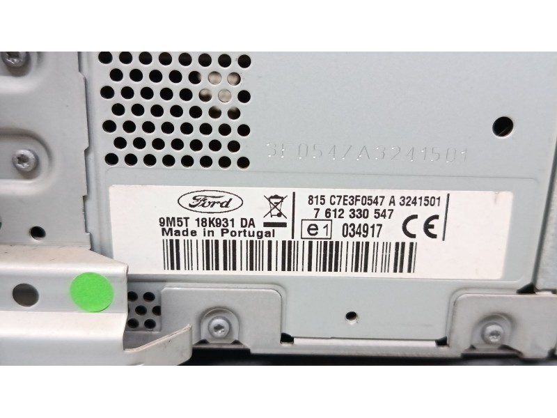 Recambio de radio cd para ford focus ii turnier (da_, ffs, ds) 1.6 tdci referencia OEM IAM 9M5T18K931DA Ford Radionavegación Tra