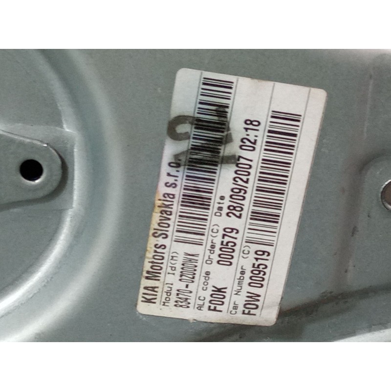 Recambio de elevalunas electrico trasero izquierdo para kia sportage ii (je_, km_) 2.0 i 16v referencia OEM IAM   