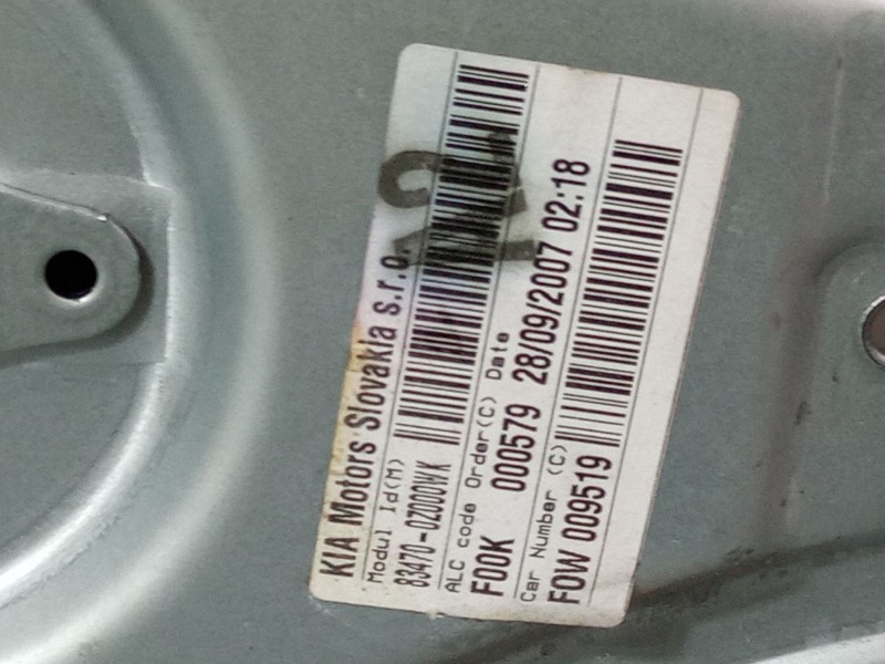 Recambio de elevalunas electrico trasero izquierdo para kia sportage ii (je_, km_) 2.0 i 16v referencia OEM IAM   