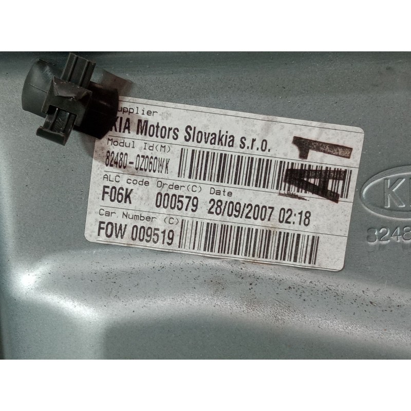 Recambio de elevalunas electrico delantero derecho para kia sportage ii (je_, km_) 2.0 i 16v referencia OEM IAM   