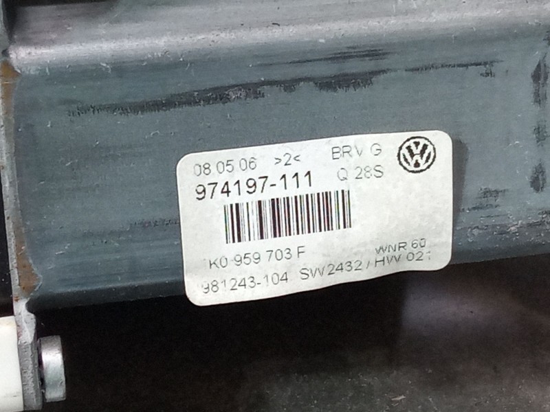 Recambio de elevalunas electrico trasero izquierdo para volkswagen passat b6 (3c2) 2.0 tdi 16v referencia OEM IAM   