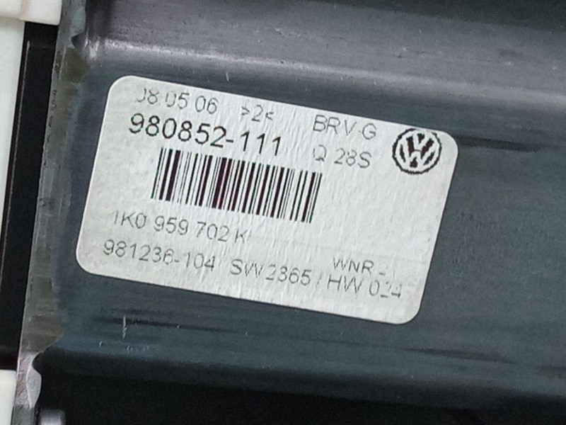 Recambio de elevalunas electrico delantero derecho para volkswagen passat b6 (3c2) 2.0 tdi 16v referencia OEM IAM   