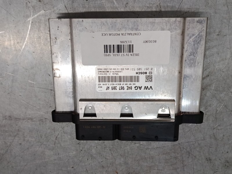 Recambio de centralita motor uce para seat ibiza iv st (6j8, 6p8) 1.2 tsi referencia OEM IAM 04E907309AF  