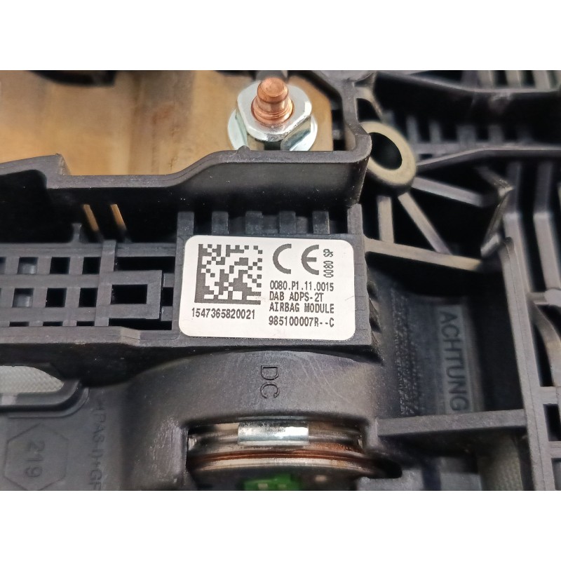 Recambio de airbag volante para renault megane iii hatchback (bz0/1_, b3_) 1.2 tce (bz2b, bz11) referencia OEM IAM 985100007RC  