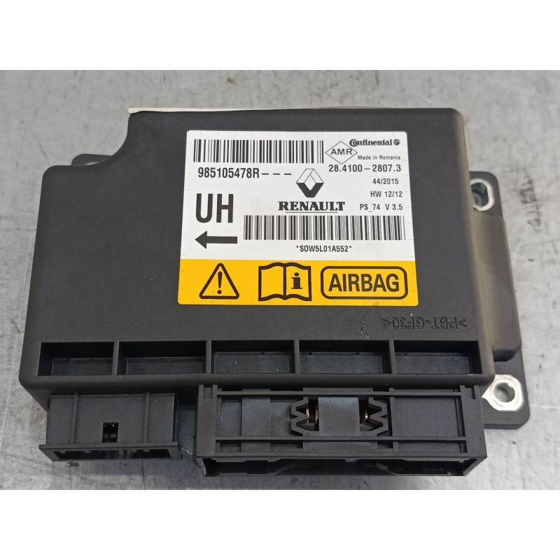 Recambio de centralita airbag para renault megane iii hatchback (bz0/1_, b3_) 1.2 tce (bz2b, bz11) referencia OEM IAM 985105478R