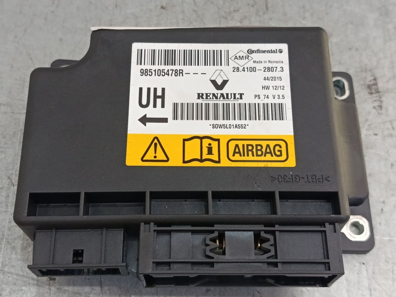 Recambio de centralita airbag para renault megane iii hatchback (bz0/1_, b3_) 1.2 tce (bz2b, bz11) referencia OEM IAM 985105478R