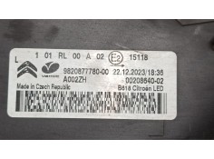 Recambio de faro luz diurna izquierdo para citroën c3 iii (sx) 1.2 vti 82 referencia OEM IAM 9820877780   2