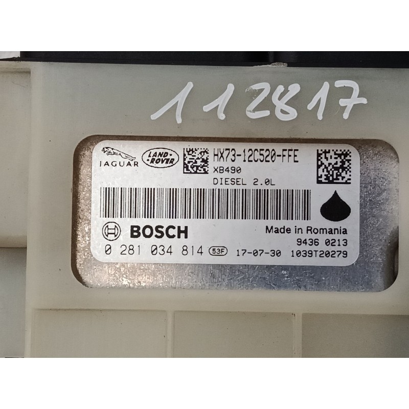 Recambio de centralita motor uce para land rover range rover evoque (l538) 2.0 d referencia OEM IAM HX7312C520FFE 0281034814 