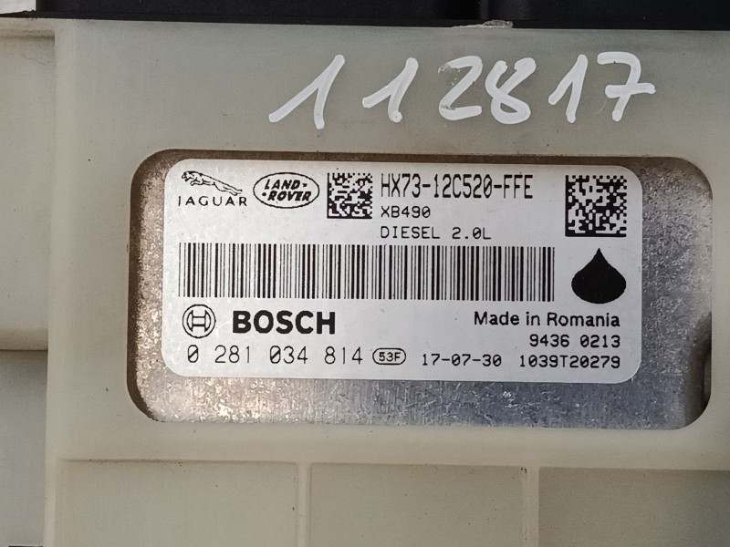 Recambio de centralita motor uce para land rover range rover evoque (l538) 2.0 d referencia OEM IAM HX7312C520FFE 0281034814 