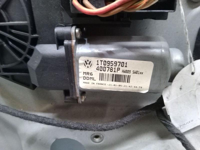 Recambio de elevalunas electrico delantero izquierdo para volkswagen touran (1t1, 1t2) 1.9 tdi referencia OEM IAM   