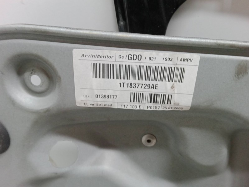 Recambio de elevalunas electrico delantero izquierdo para volkswagen touran (1t1, 1t2) 1.9 tdi referencia OEM IAM   