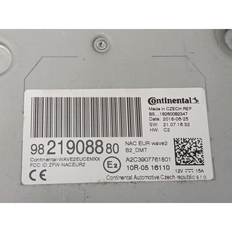Recambio de pantalla multifuncion para citroën c3 iii (sx) 1.2 vti 82 referencia OEM IAM 9821908880 982429858000 98261544XU00