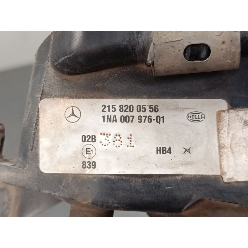 Recambio de faro antiniebla izquierdo para mercedes-benz clase c (w203) c 220 cdi (203.006) referencia OEM IAM 2158200556  