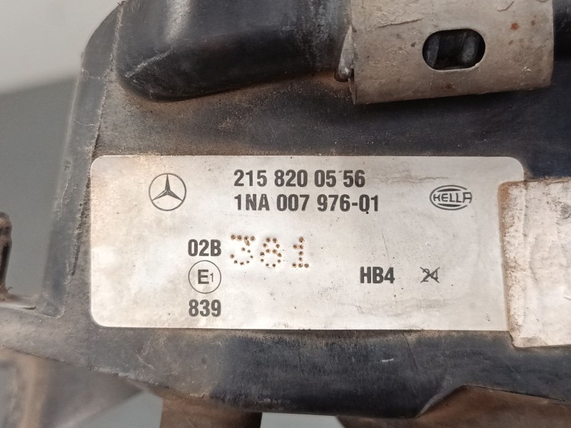 Recambio de faro antiniebla izquierdo para mercedes-benz clase c (w203) c 220 cdi (203.006) referencia OEM IAM 2158200556  