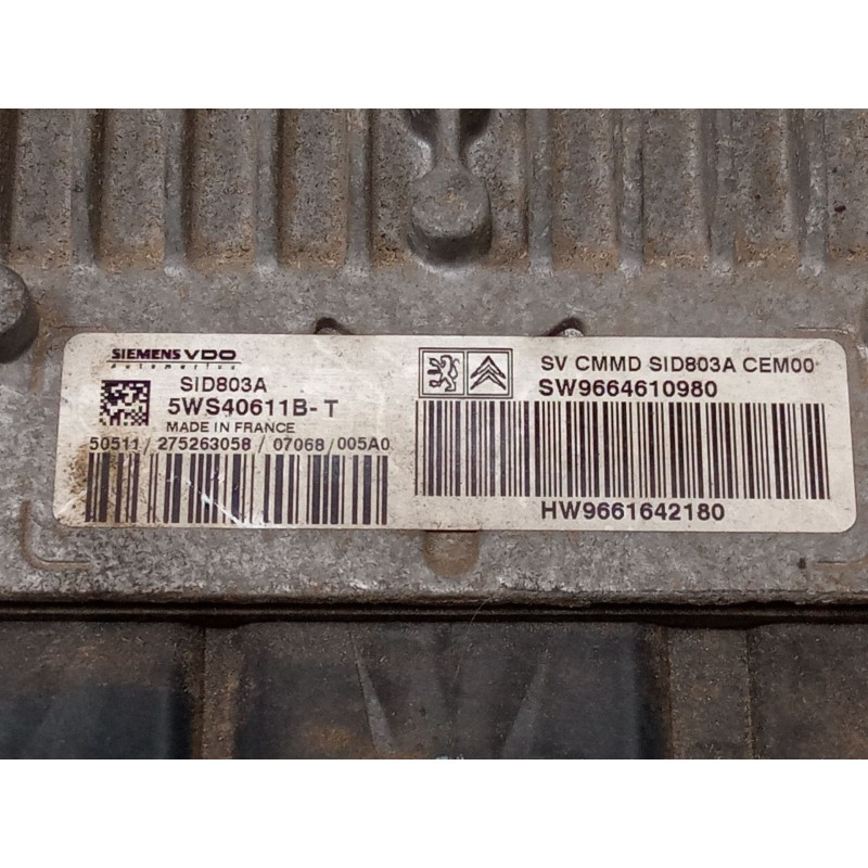 Recambio de centralita motor uce para citroën c8 (ea_, eb_) 2.0 hdi referencia OEM IAM 9664610980 5WS40611BT 9661642180