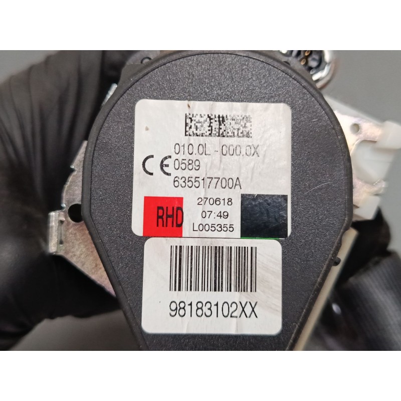 Recambio de cinturon seguridad delantero izquierdo para citroën c3 iii (sx) 1.2 vti 82 referencia OEM IAM 98183102XX  