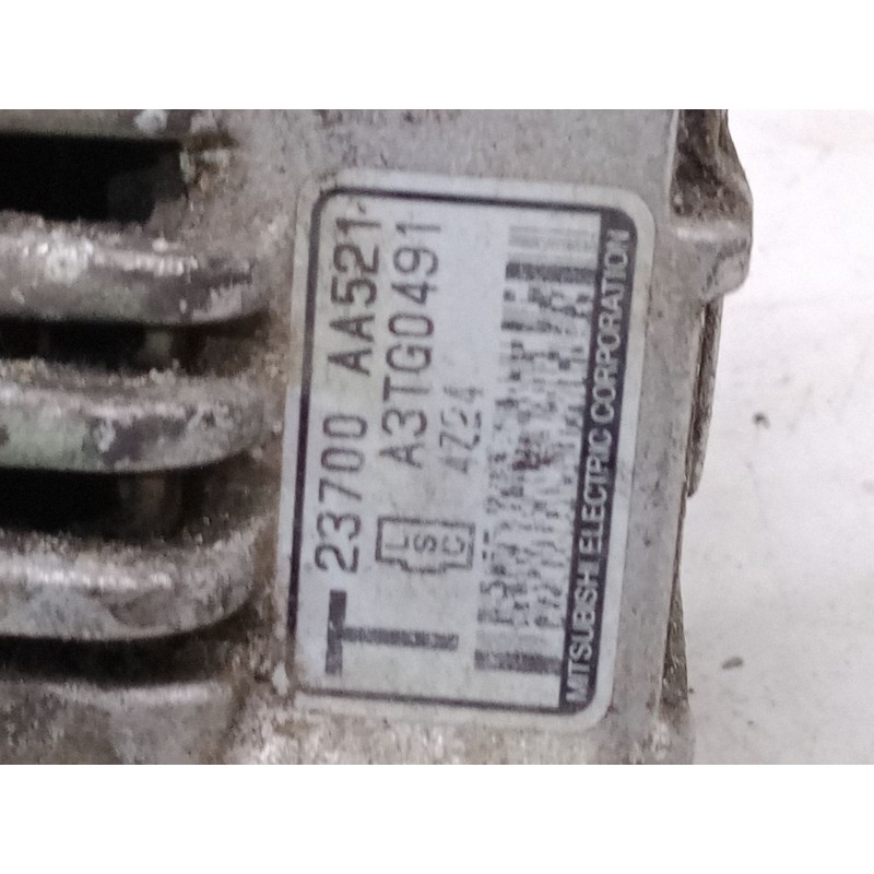 Recambio de alternador para subaru legacy iv (bl) 2.5 awd (bl9) referencia OEM IAM 23700AA521 A3TG0491 