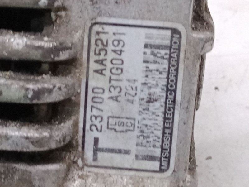 Recambio de alternador para subaru legacy iv (bl) 2.5 awd (bl9) referencia OEM IAM 23700AA521 A3TG0491 