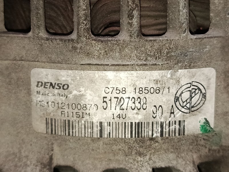 Recambio de alternador para fiat stilo multi wagon (192_) 1.9 d multijet referencia OEM IAM 51727338 1012100870 