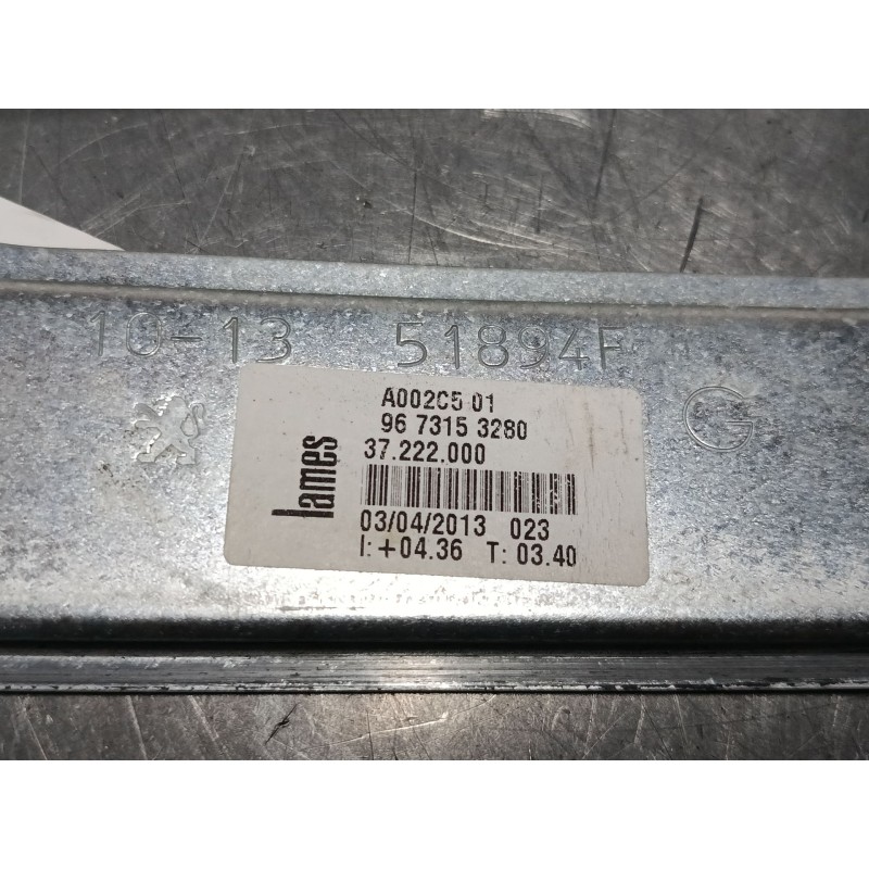 Recambio de elevalunas electrico delantero izquierdo para peugeot 208 i (ca_, cc_) 1.2 vti 82 referencia OEM IAM 9673153280 9674