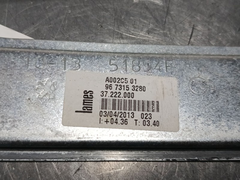 Recambio de elevalunas electrico delantero izquierdo para peugeot 208 i (ca_, cc_) 1.2 vti 82 referencia OEM IAM 9673153280 9674