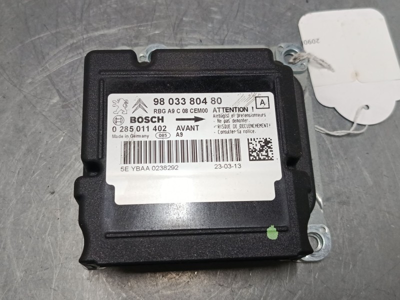 Recambio de centralita airbag para peugeot 208 i (ca_, cc_) 1.2 vti 82 referencia OEM IAM 9803380480  