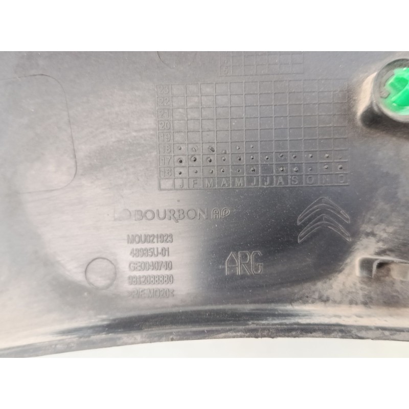 Recambio de moldura paso rueda trasero derecho para citroën c3 iii (sx) 1.2 vti 82 referencia OEM IAM   