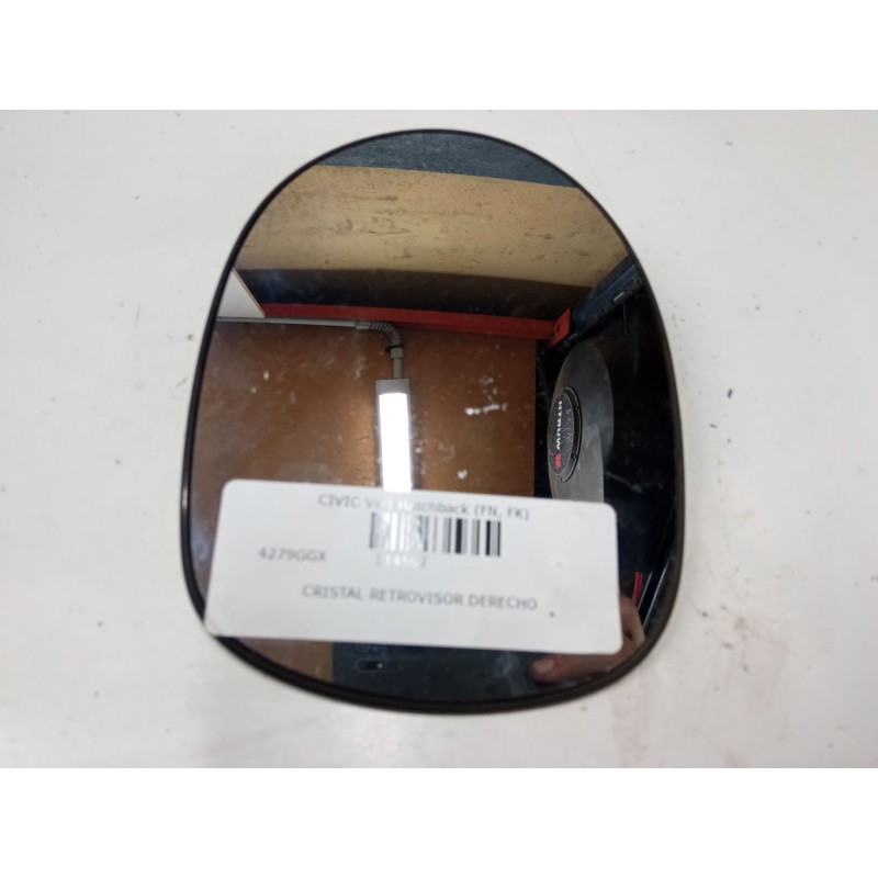 Recambio de cristal retrovisor derecho para honda civic viii hatchback (fn, fk) 2.2 ctdi (fk3) referencia OEM IAM   