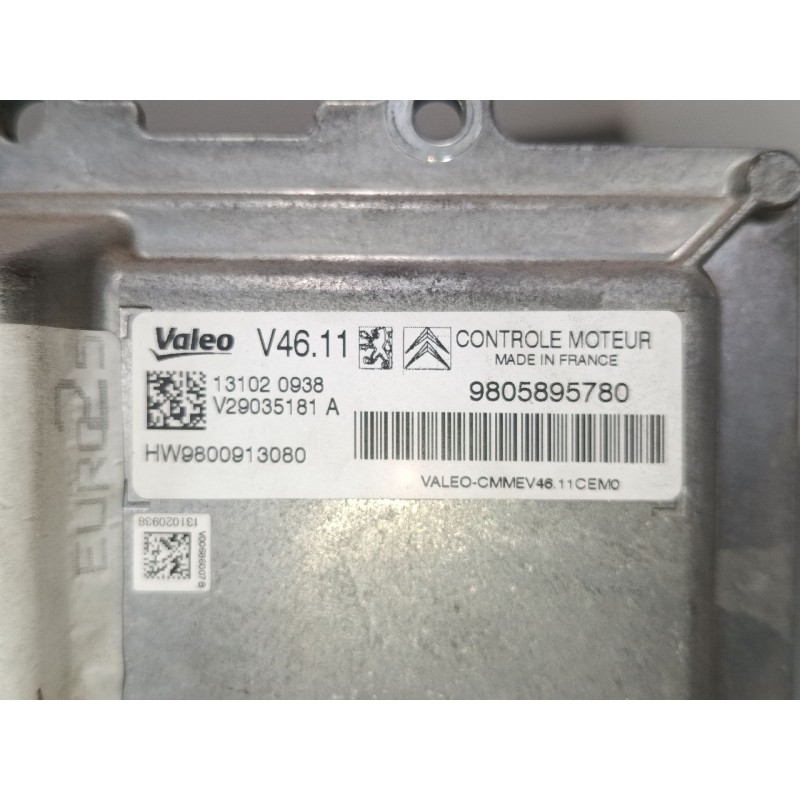 Recambio de centralita motor uce para peugeot 208 i (ca_, cc_) 1.2 vti 82 referencia OEM IAM 9805895780 V29035181A 
