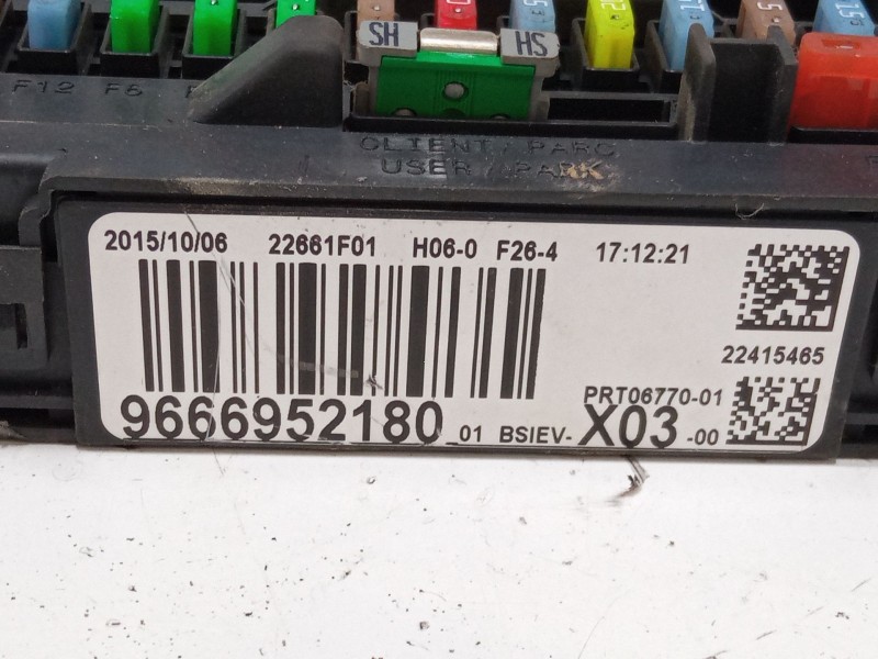 Recambio de bsi para citroën c3 ii (sc_) 1.0 vti 68 referencia OEM IAM 9666952180  