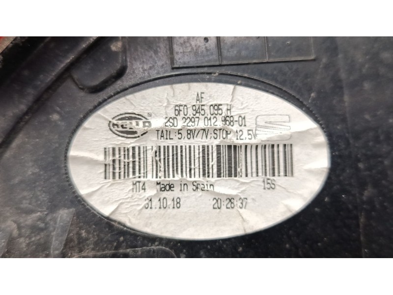 Recambio de piloto trasero izquierdo para seat ibiza v (kj1, kjg) 1.0 mpi referencia OEM IAM 6F0945095H  