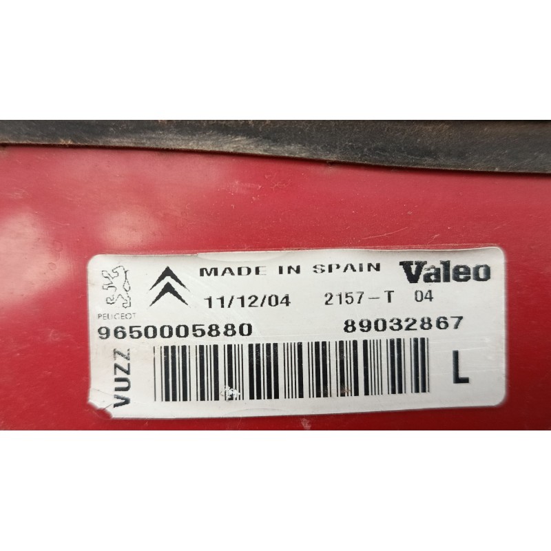Recambio de piloto trasero izquierdo para citroën xsara picasso (n68) 2.0 hdi referencia OEM IAM 9650005880  