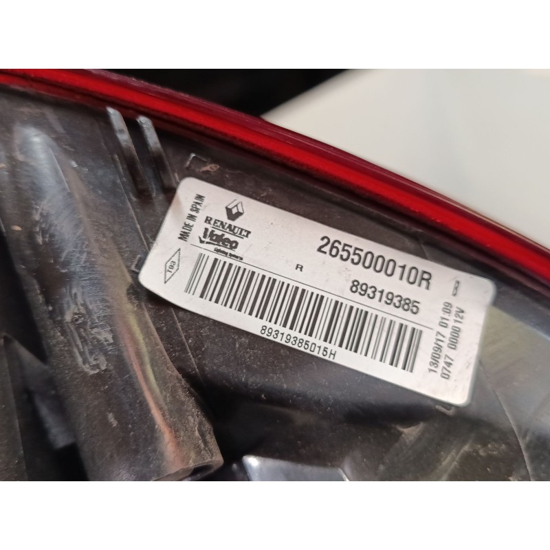 Recambio de piloto trasero derecho para renault megane iii grandtour (kz0/1) 1.2 tce (kz2b, kz11) referencia OEM IAM 265500010R 