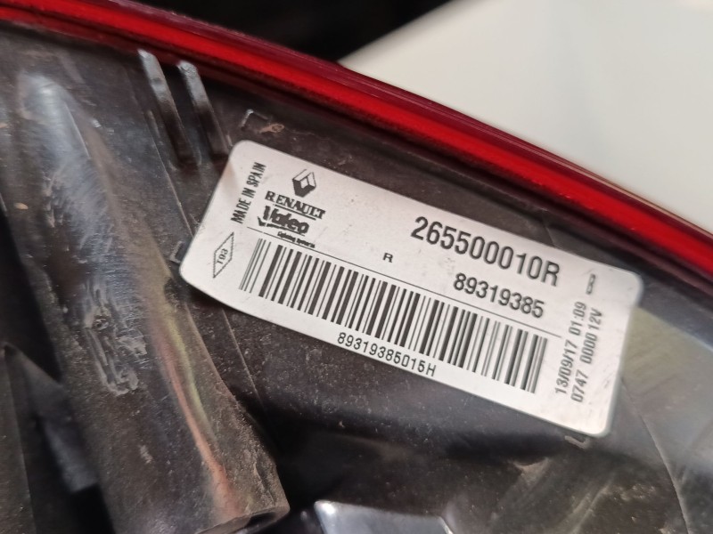 Recambio de piloto trasero derecho para renault megane iii grandtour (kz0/1) 1.2 tce (kz2b, kz11) referencia OEM IAM 265500010R 
