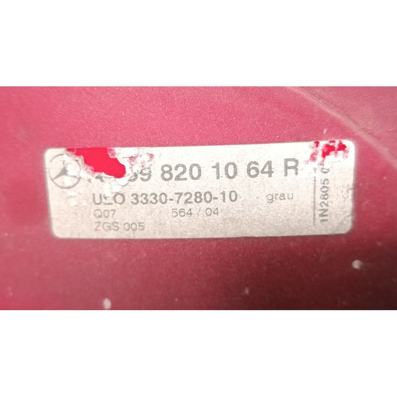 Recambio de piloto trasero derecho para mercedes-benz clase a (w169) a 180 cdi (169.007, 169.307) referencia OEM IAM A1698201064