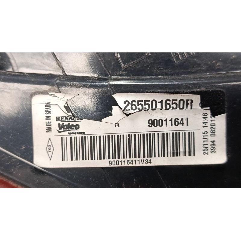 Recambio de piloto trasero derecho para renault megane iii hatchback (bz0/1_, b3_) 1.2 tce (bz2b, bz11) referencia OEM IAM 26550