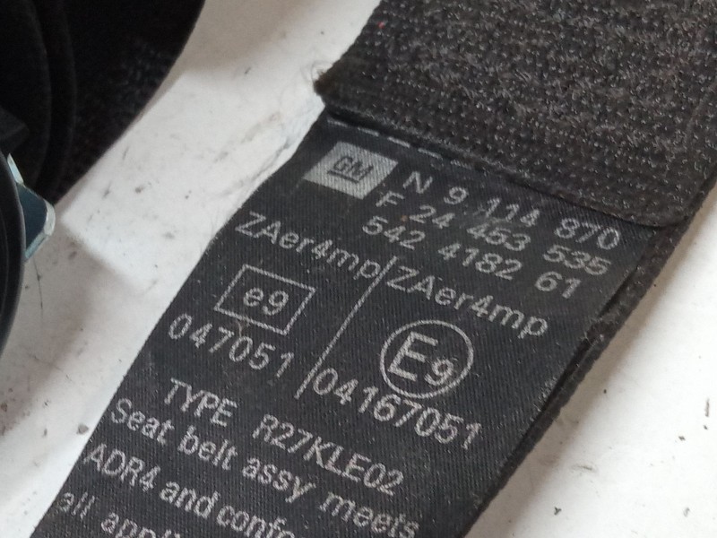 Recambio de cinturon seguridad delantero derecho para opel combo tour 1.6 referencia OEM IAM   