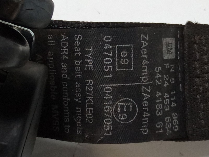 Recambio de cinturon seguridad delantero izquierdo para opel combo tour 1.6 referencia OEM IAM   
