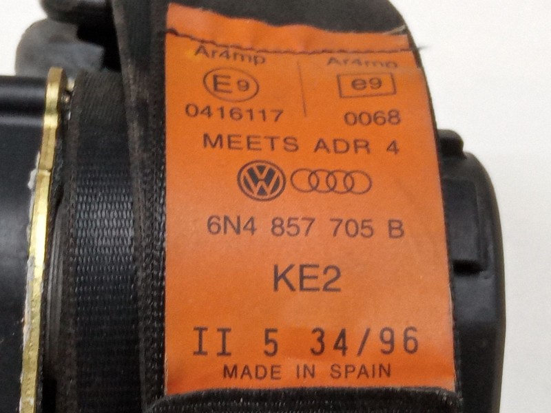 Recambio de cinturon seguridad delantero izquierdo para volkswagen polo iii (6n1) 60 1.4 referencia OEM IAM 6N4857705B  