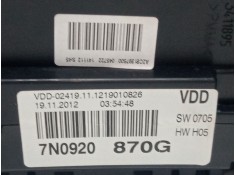 Recambio de cuadro instrumentos para volkswagen sharan (7m8, 7m9, 7m6) 2.0 tdi referencia OEM IAM 7N0920870G   2