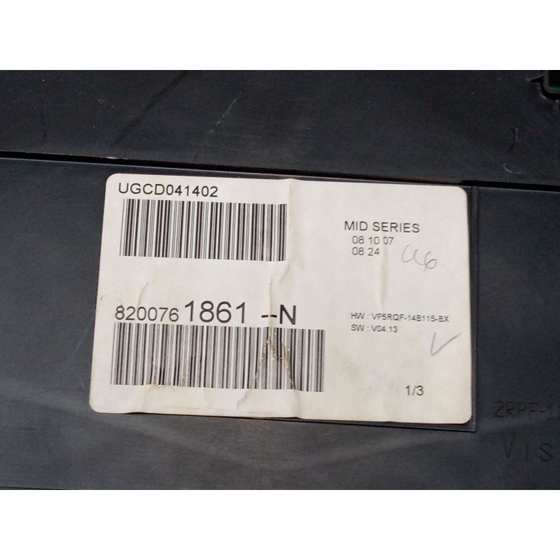 Recambio de cuadro instrumentos para renault clio iii (br0/1, cr0/1) 1.5 dci (br17, cr17) referencia OEM IAM 8200761861N  