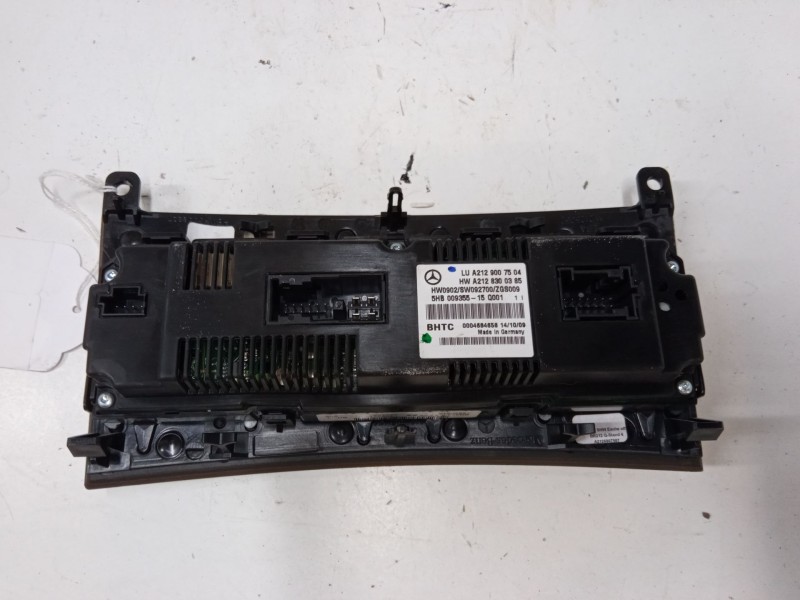 Recambio de mando climatizador para mercedes-benz clase e (w212) e 350 cgi (212.057) referencia OEM IAM A2129007504  