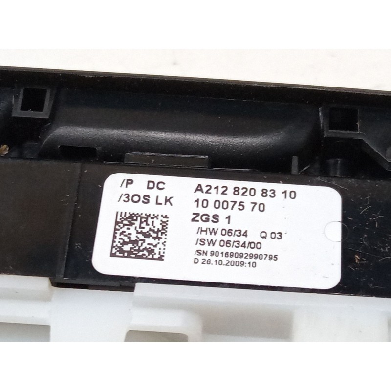 Recambio de mando elevalunas delantero izquierdo para mercedes-benz clase e (w212) e 350 cgi (212.057) referencia OEM IAM A21282