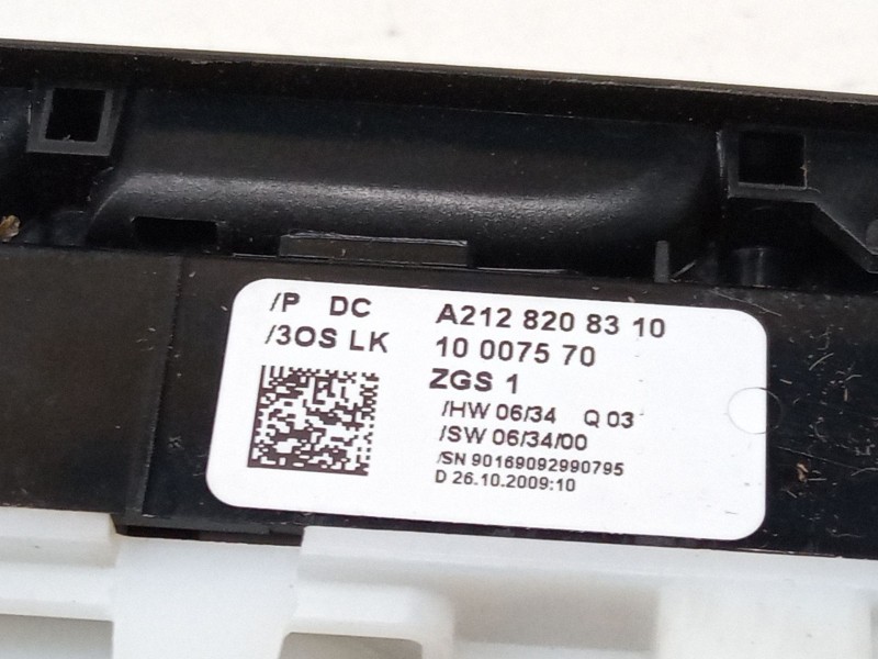 Recambio de mando elevalunas delantero izquierdo para mercedes-benz clase e (w212) e 350 cgi (212.057) referencia OEM IAM A21282