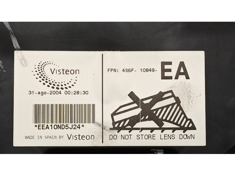 Recambio de cuadro instrumentos para ford fusion (ju_) 1.4 referencia OEM IAM 4S6F10849EA  