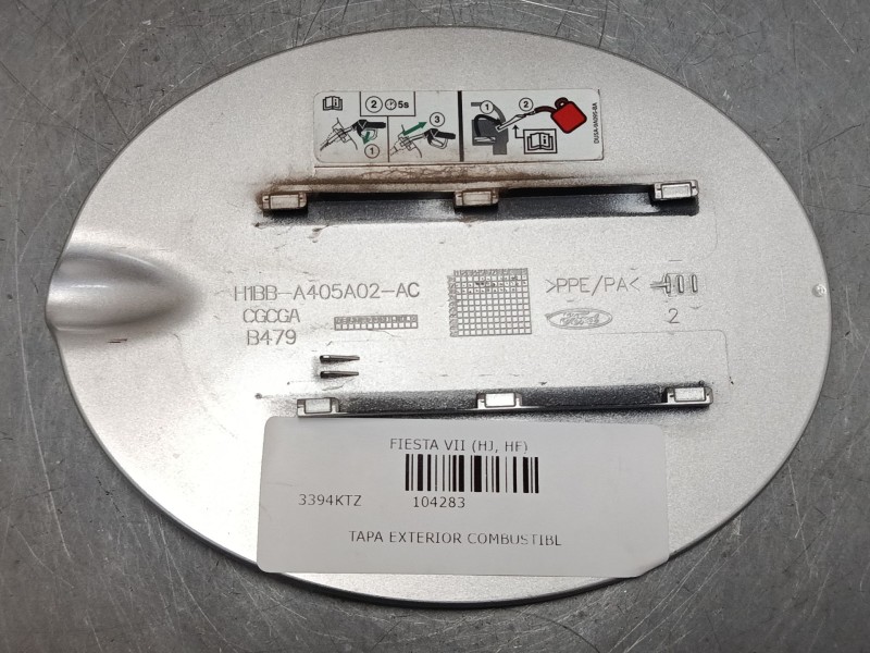 Recambio de tapa exterior combustible para ford fiesta vii (hj, hf) 1.0 ecoboost referencia OEM IAM   