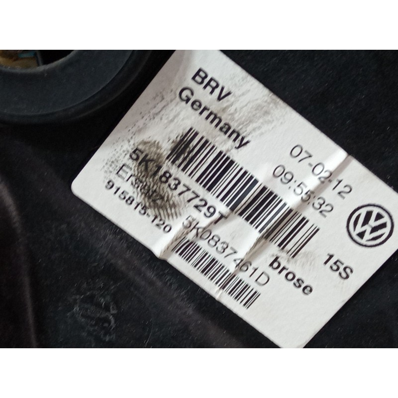 Recambio de elevalunas electrico delantero izquierdo para volkswagen golf vi (5k1) 1.2 tsi referencia OEM IAM 5K0959793 5k183772