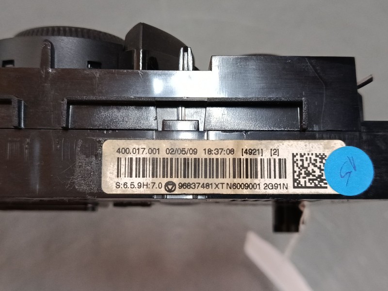 Recambio de mando climatizador para peugeot 3008 i monospace (0u_) 2.0 hdi 150 / bluehdi 150 referencia OEM IAM 96837481XT N6009