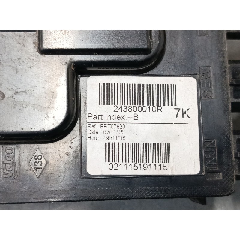 Recambio de modulo electronico para renault megane iii hatchback (bz0/1_, b3_) 1.2 tce (bz2b, bz11) referencia OEM IAM 243800010